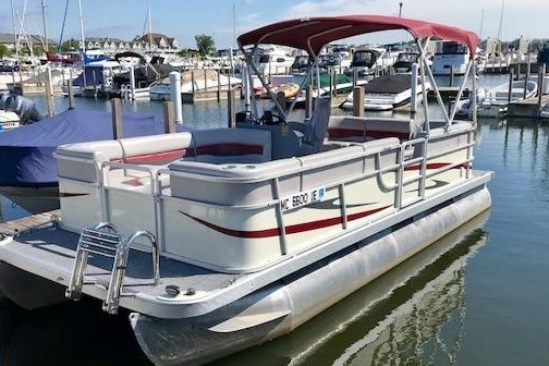 white boat
