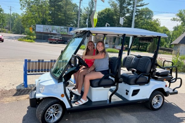 a person driving a car