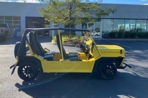 a car parked in a parking lot