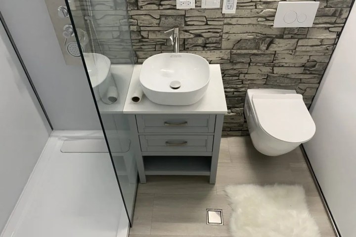 a close up of a sink
